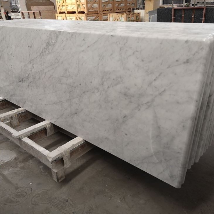 Carrara White Marble Kitchen Countertop (2) Carrara White Marble Kitchen Countertop (2)
