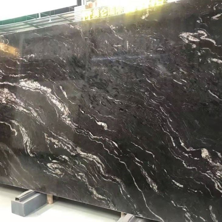 Polished Cosmic Black Granite Slabs (5)