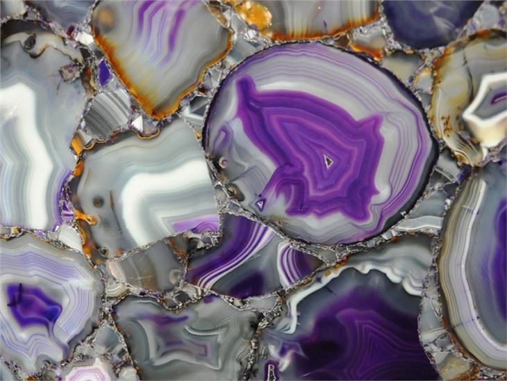 Natural Purple Agate Natural Purple Agate