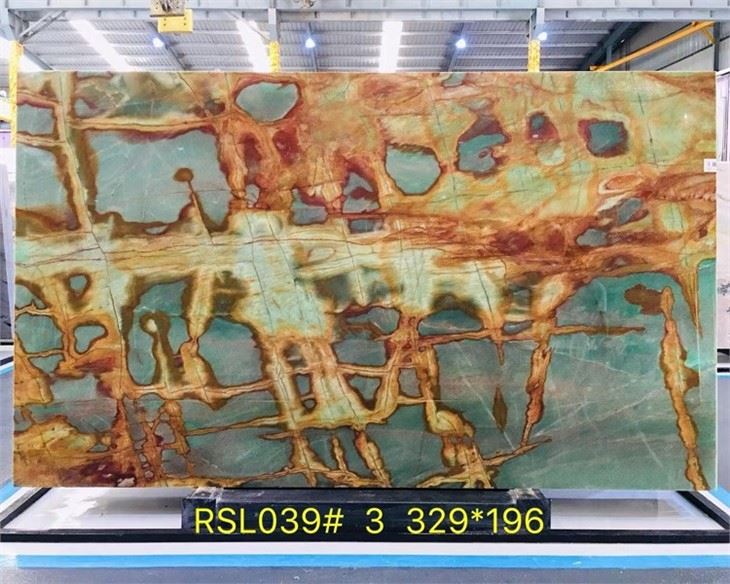 Verde Aurora Quartzite Slabs