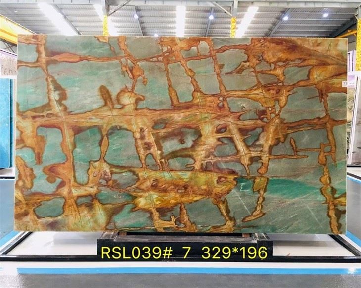 Verde Aurora Quartzite Slabs