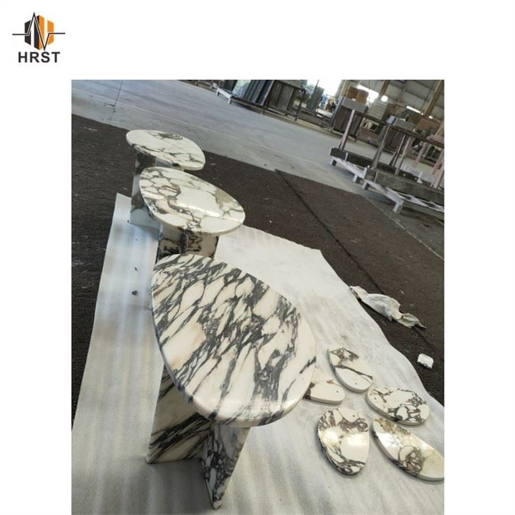 calacatta viola marble table
