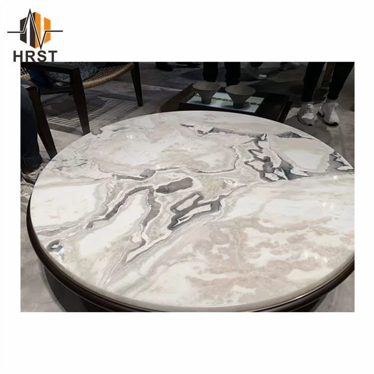 Picasso White Marble Slab Table