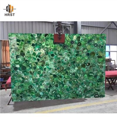 Πάνελ πράσινου αχάτη Nature Gemstone