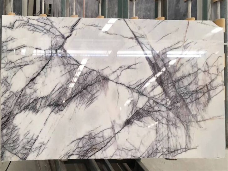 Artist Milas Lilac Marble White Marble For Bath Room Bar Desk Countertop Island Wall Milas Lilac White Marble (7)