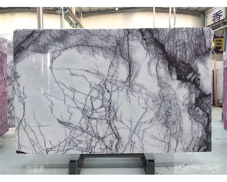 Artist Milas Lilac Marble White Marble For Bath Room Bar Desk Countertop Island Wall Milas Lilac White Marble (25)