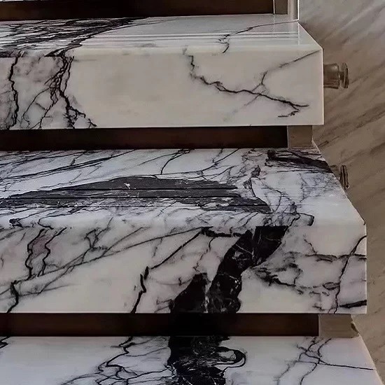 Artist Milas Lilac Marble White Marble For Bath Room Bar Desk Countertop Island Wall Milas Lilac White Marble (1)