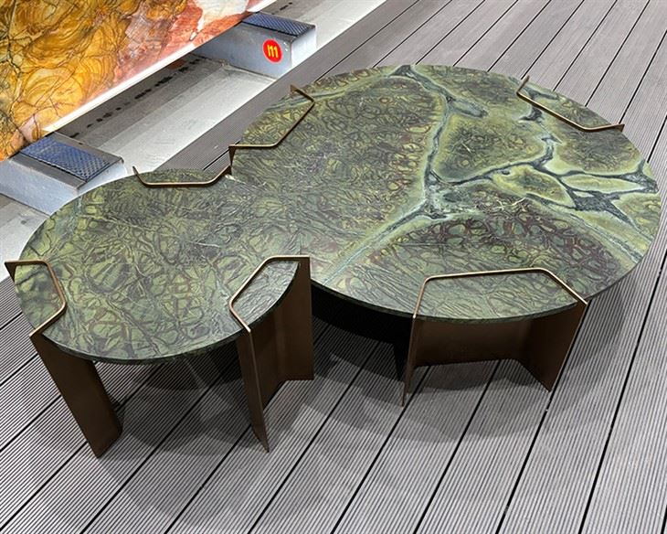 Green Marble Table